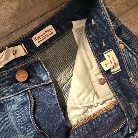 Madewell Kaihara Rail Straight Jean Hornbrook Wash - Picture 2 of 5